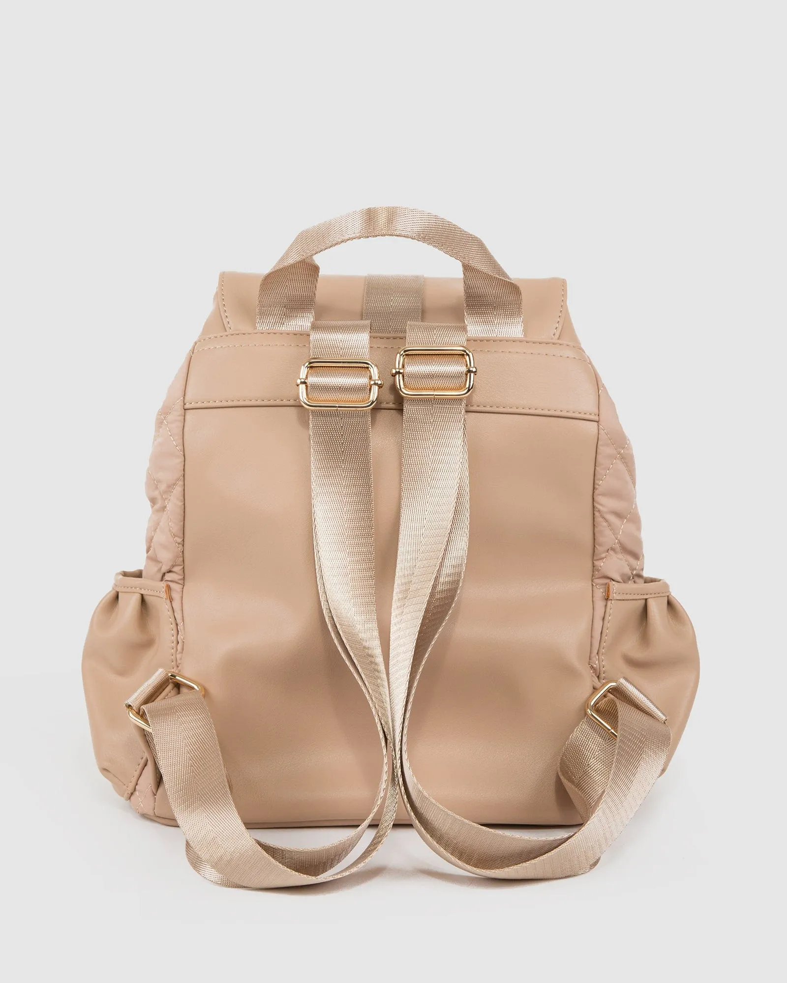 Natural Simone Quilt Backpack