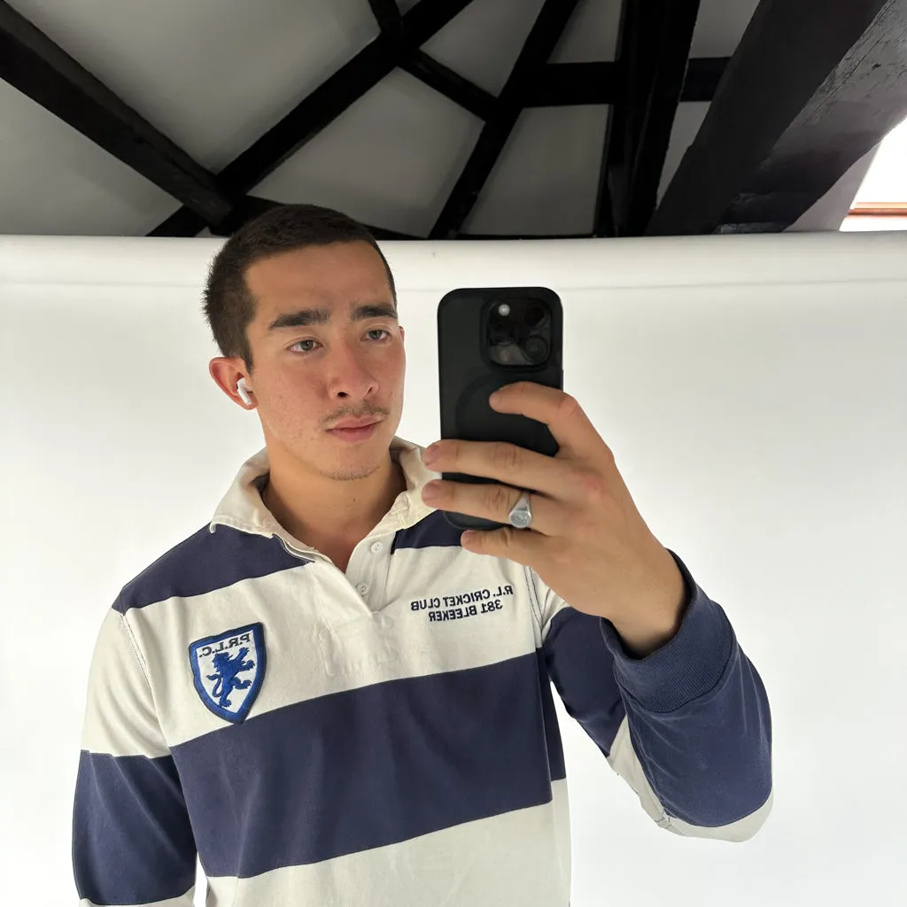 Navy Blue 90s Polo Ralph Lauren Cricket Club Sweatshirt (L)