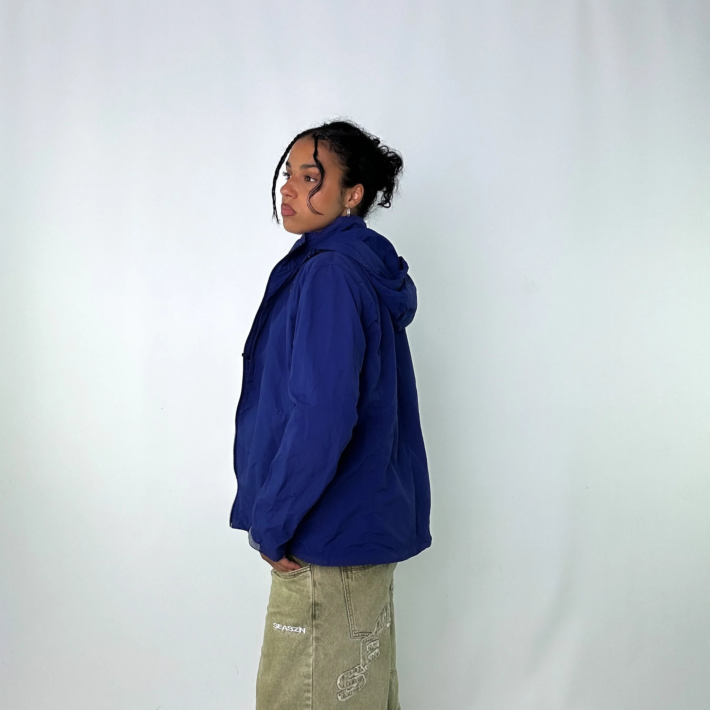 Navy Blue 90s The North Face Light Rain Jacket (L)