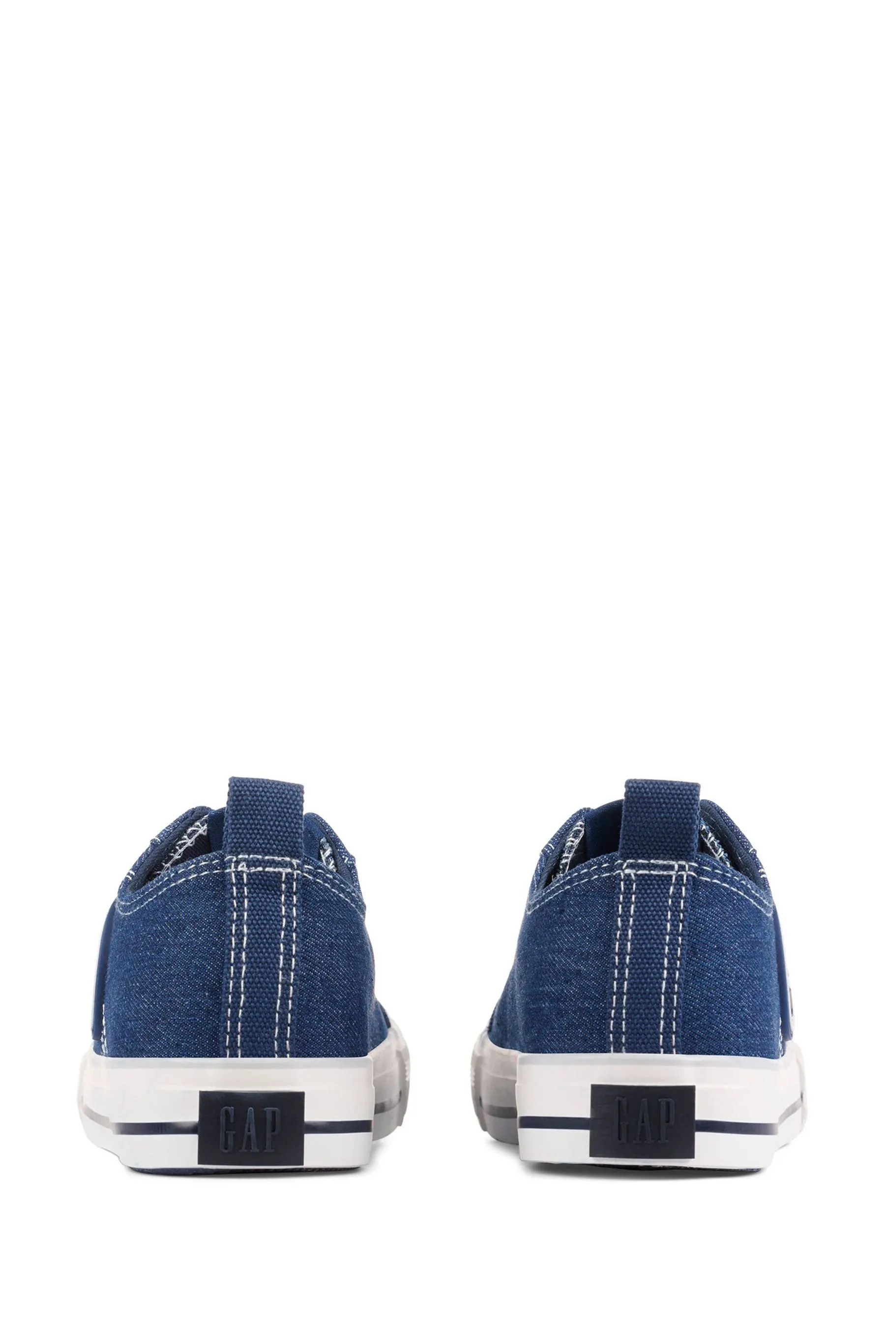 Navy Blue Houston Low Top Canvas Trainers