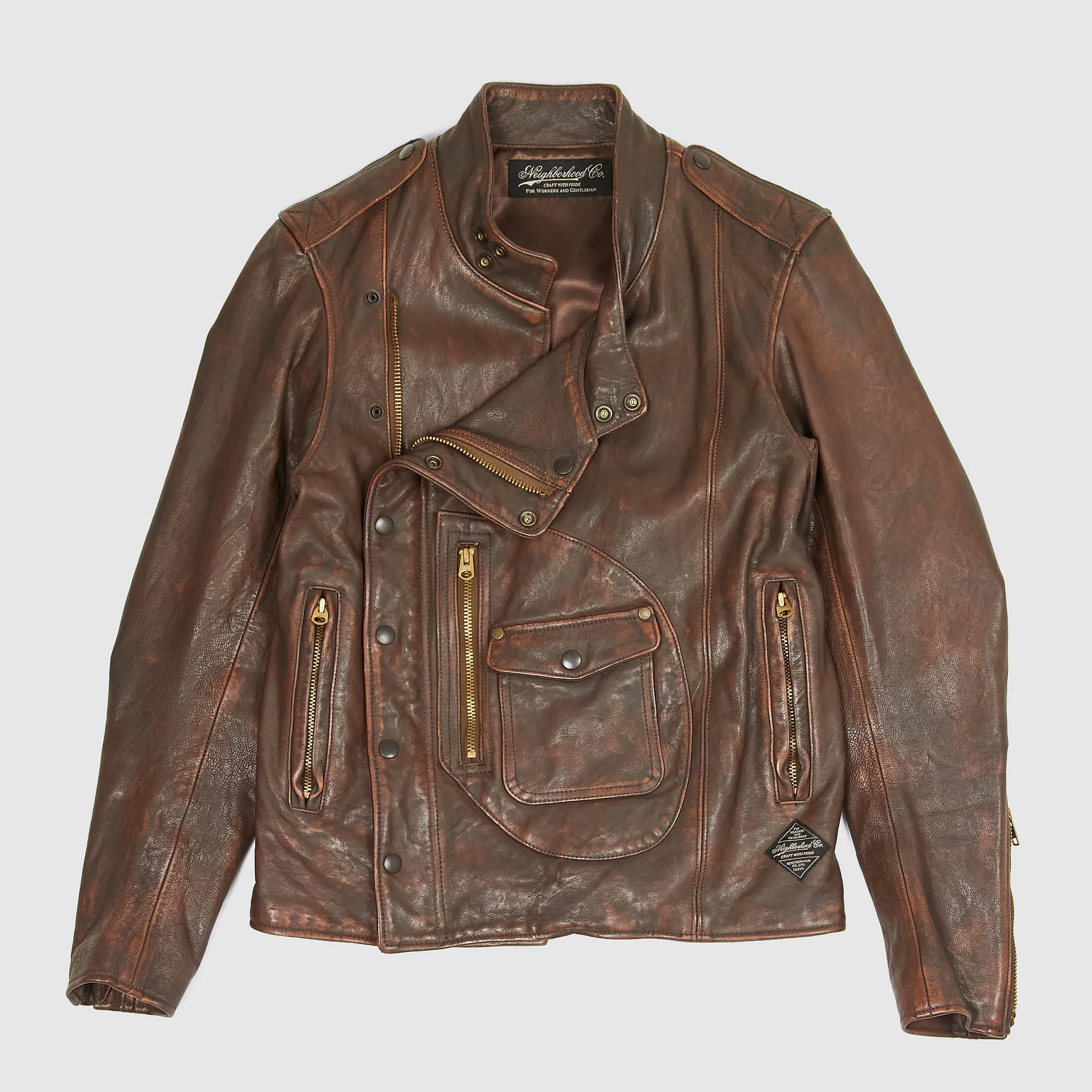 Neighborhood Aviation Leather Jacket