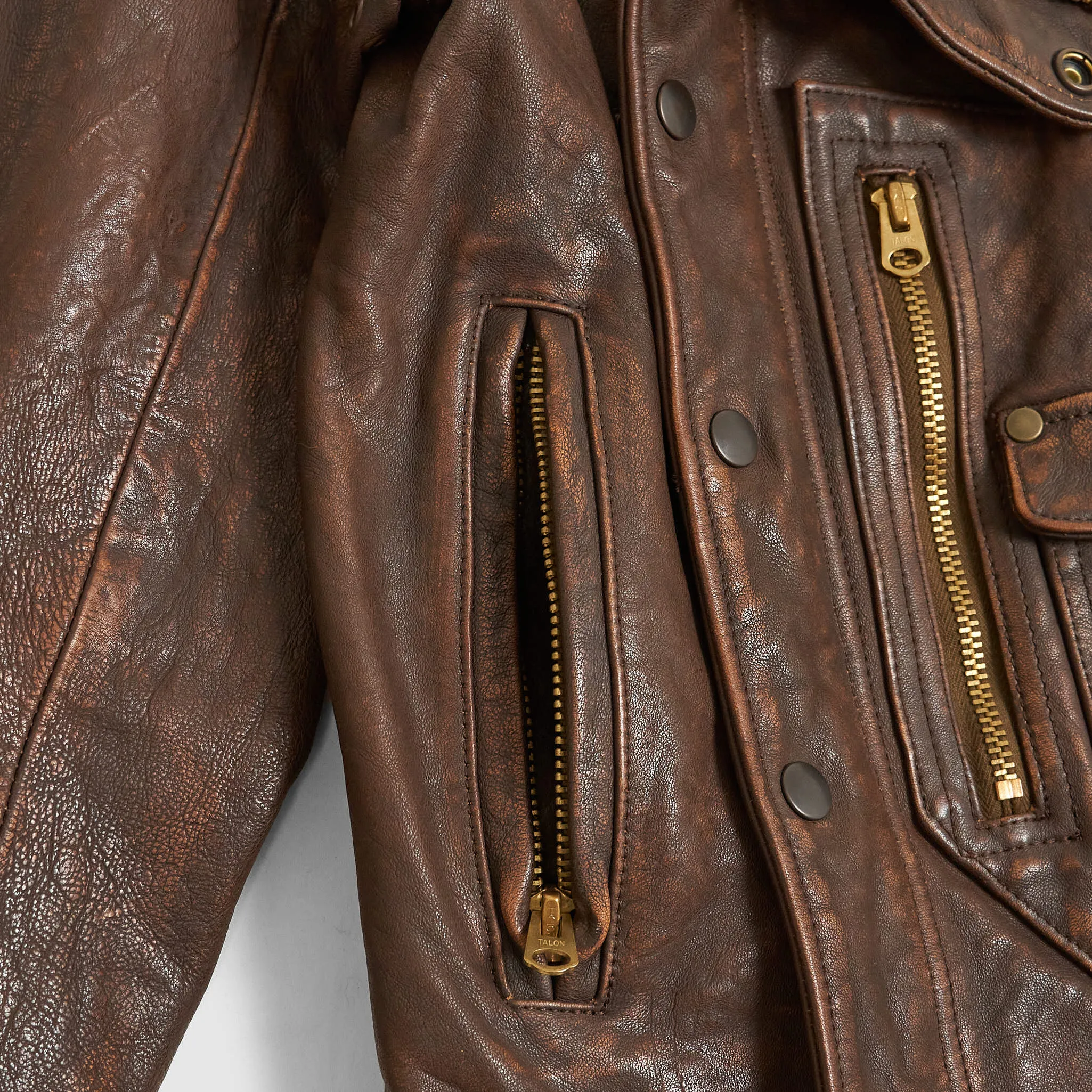 Neighborhood Aviation Leather Jacket