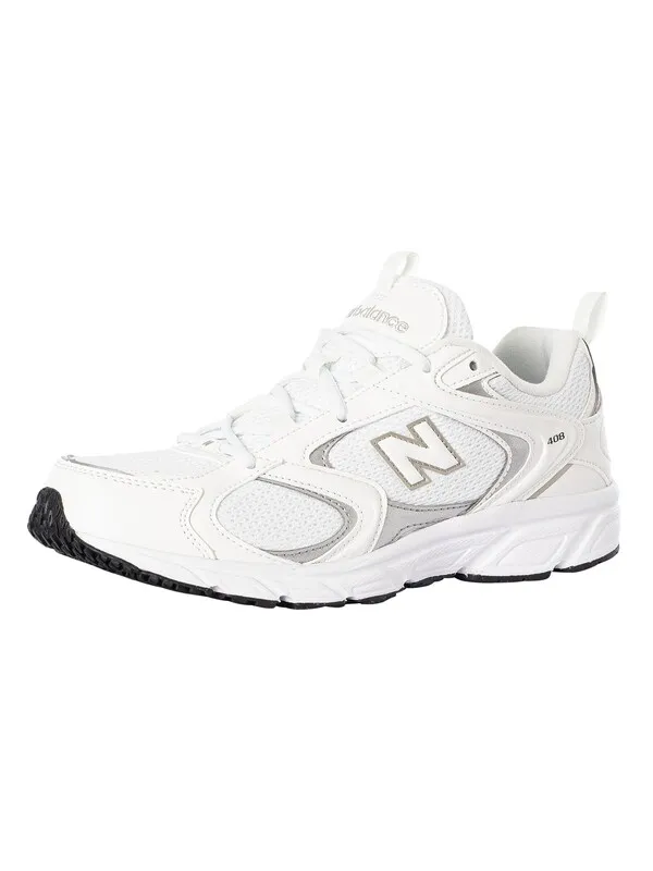 New Balance 408 Mesh Trainers - White/White