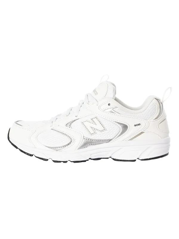 New Balance 408 Mesh Trainers - White/White