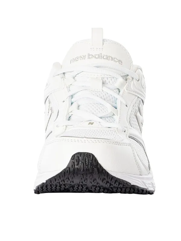 New Balance 408 Mesh Trainers - White/White