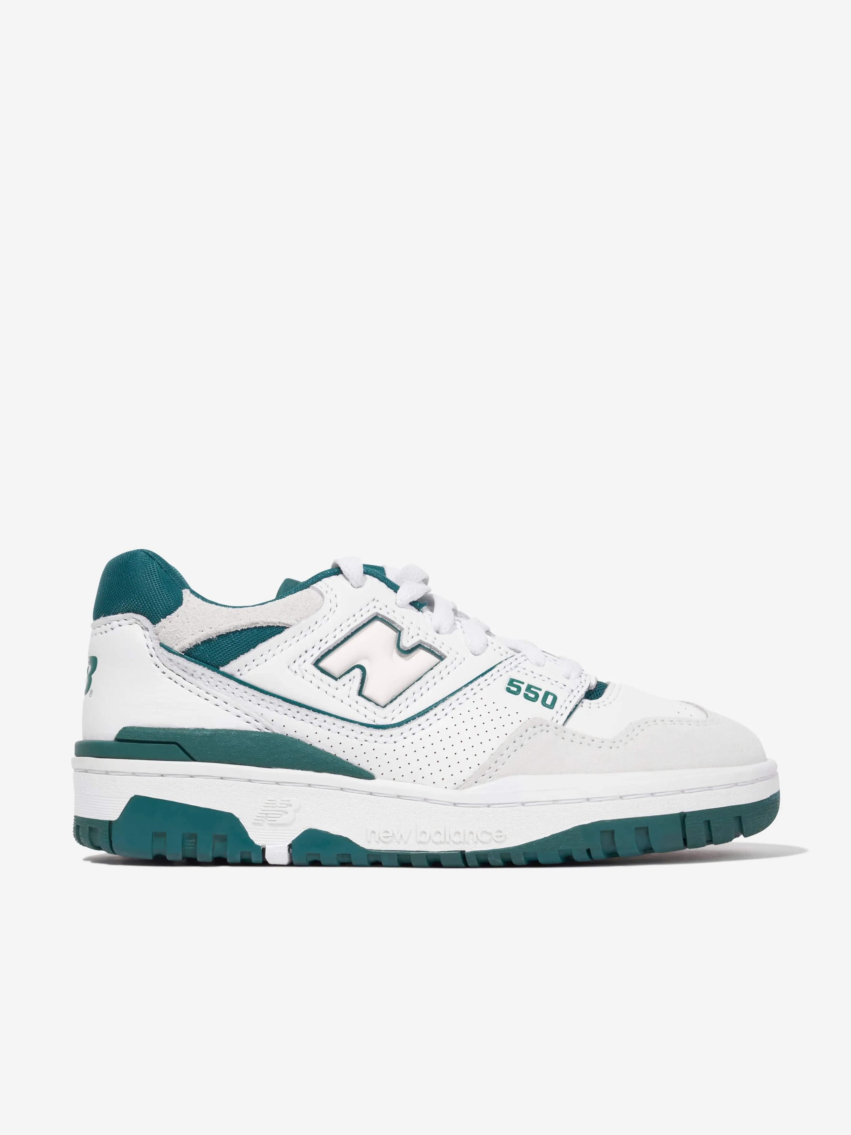 New Balance Kids 550 Logo Trainers in White