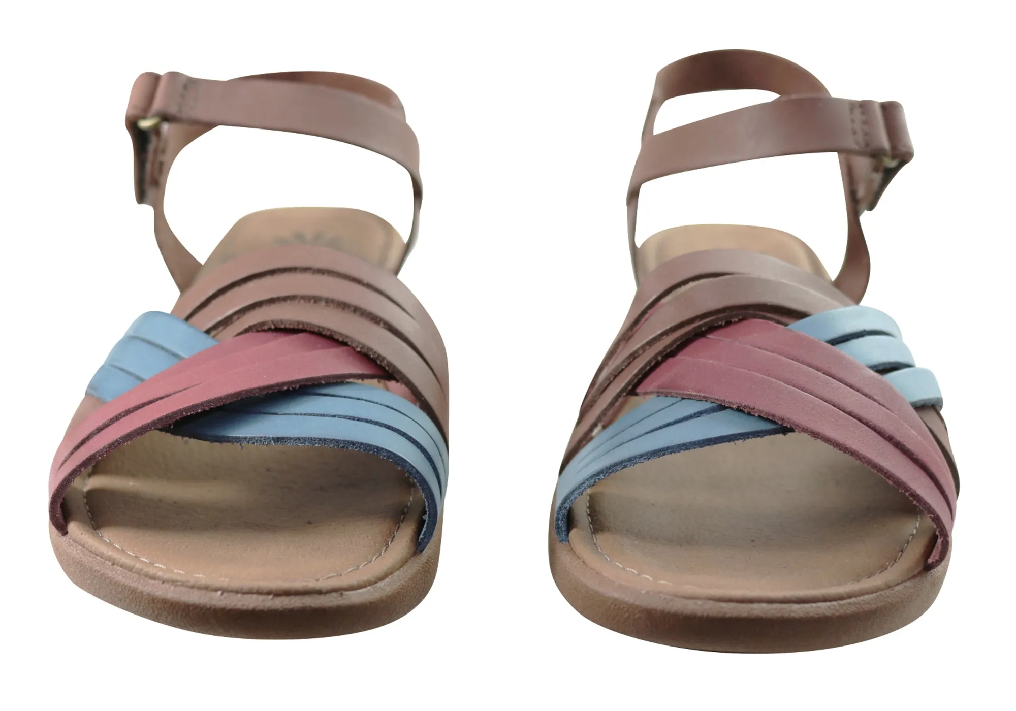 New Face Bellis Womens Comfortable Leather Sandals Made In Brazil