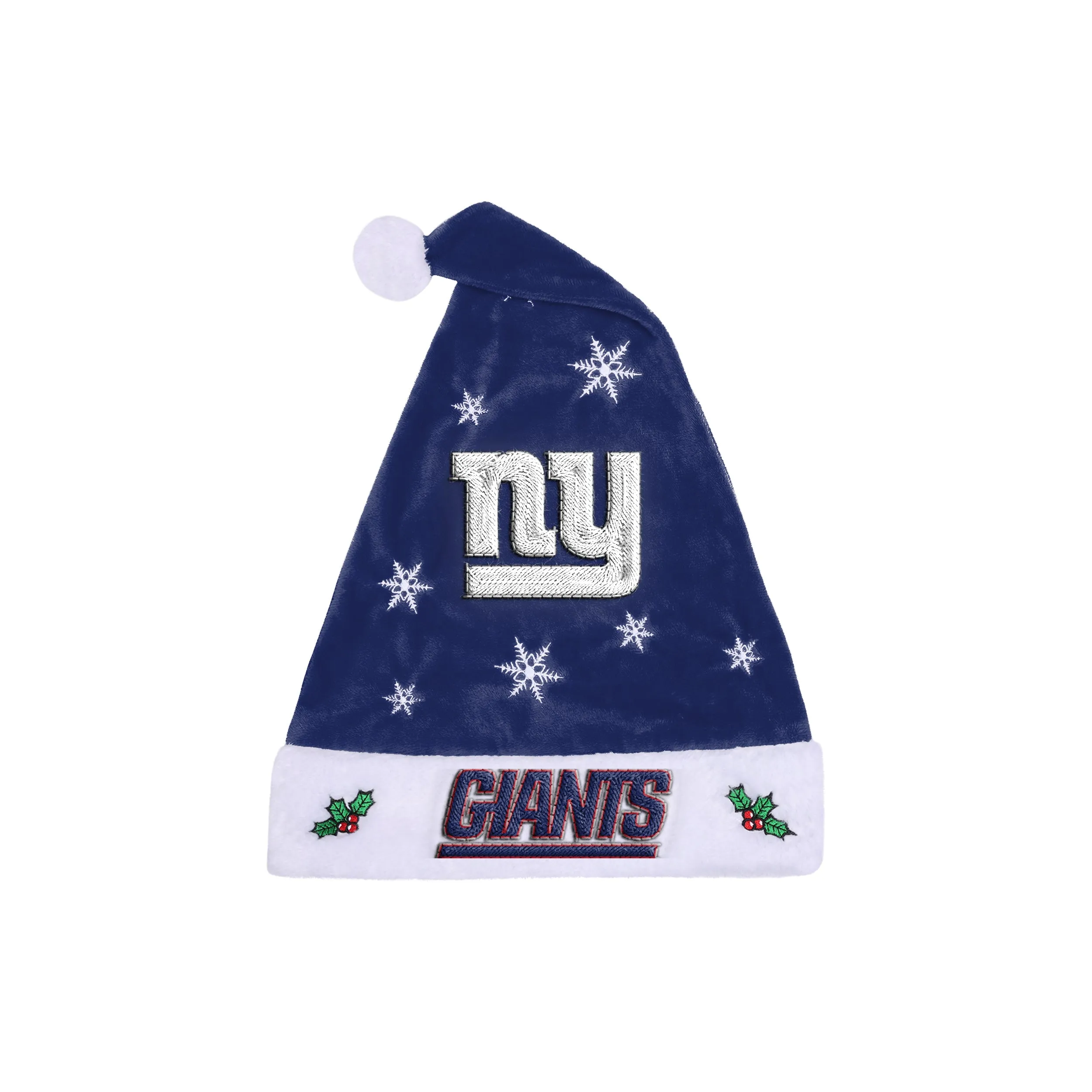 New York Giants Embroidered Santa Hat