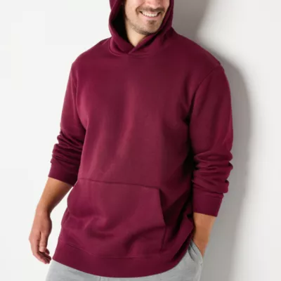 new!Xersion Big and Tall Quick Dry Cotton Fleece Mens Long Sleeve Hoodie