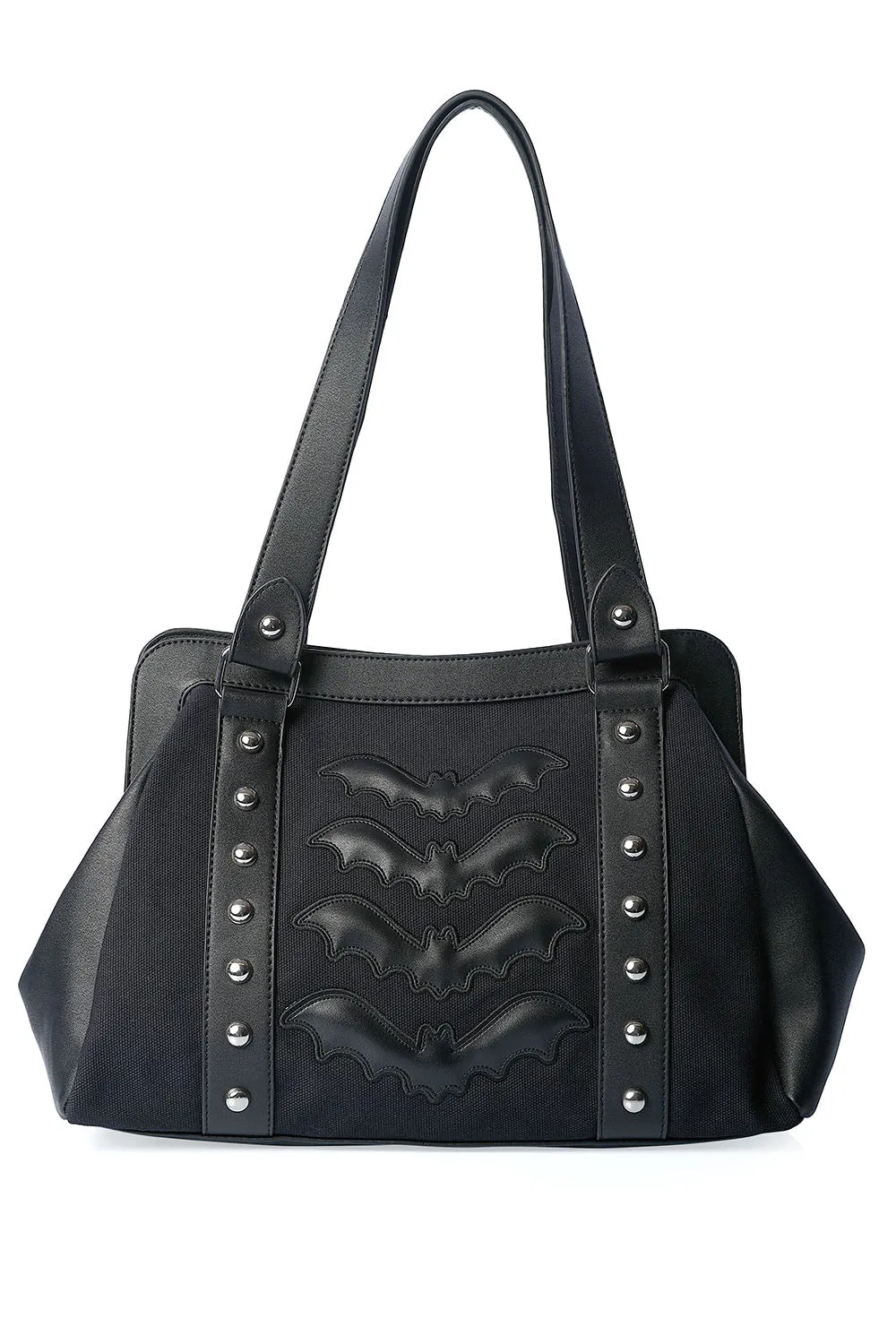 Night Wings Bat Black Handbag