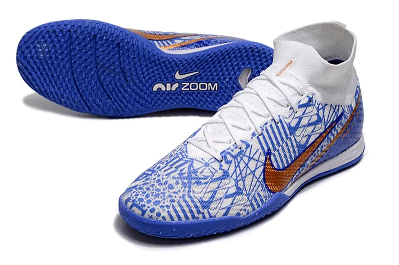 Nike Air Zoom Mercurial Superfly 9 Elite Indoor CR7 2022 Signature - White/Metallic Copper/Concord