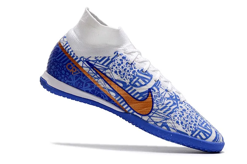 Nike Air Zoom Mercurial Superfly 9 Elite Indoor CR7 2022 Signature - White/Metallic Copper/Concord