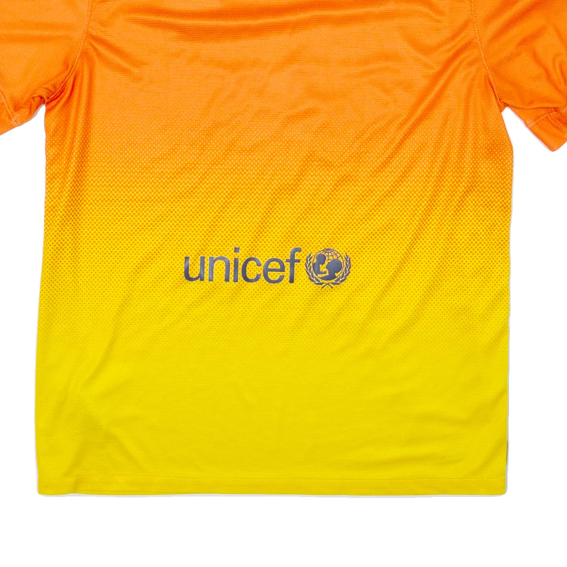 NIKE FC Barcelona Mens Football Shirt Jersey Orange L