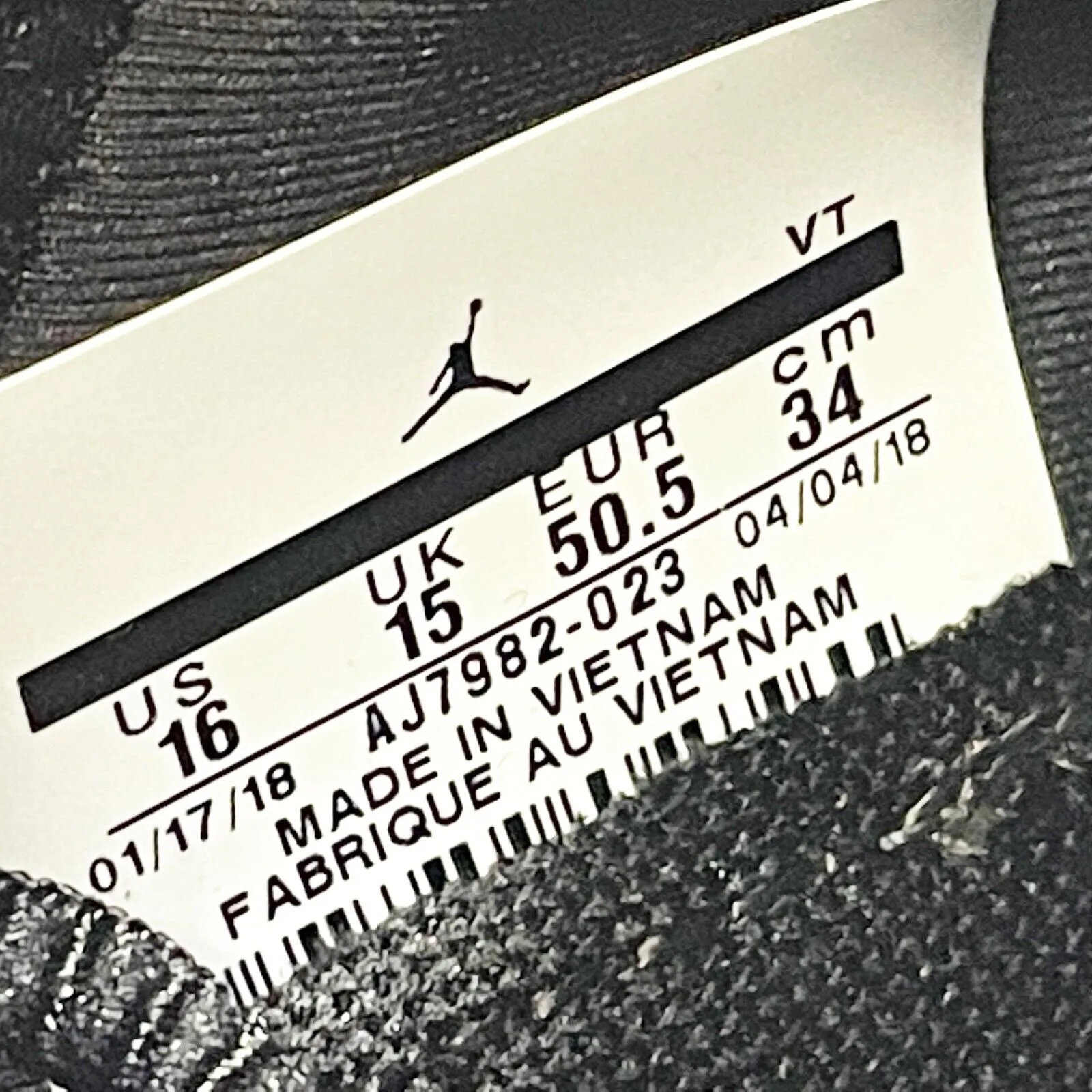 Nike Mens Jordan Trainer 3 AJ7982-023 Black Basketball Shoes Sneakers Size 16