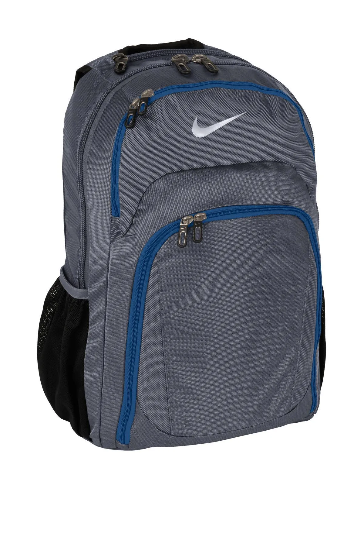 Nike Performance Custom Logo Backpack TG0243 Dark Grey/ Military Blue