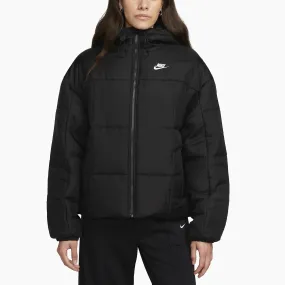 NIKE W' SPORTSWEAR CLASSIC PUFFER HOODED BLACK - FB7672