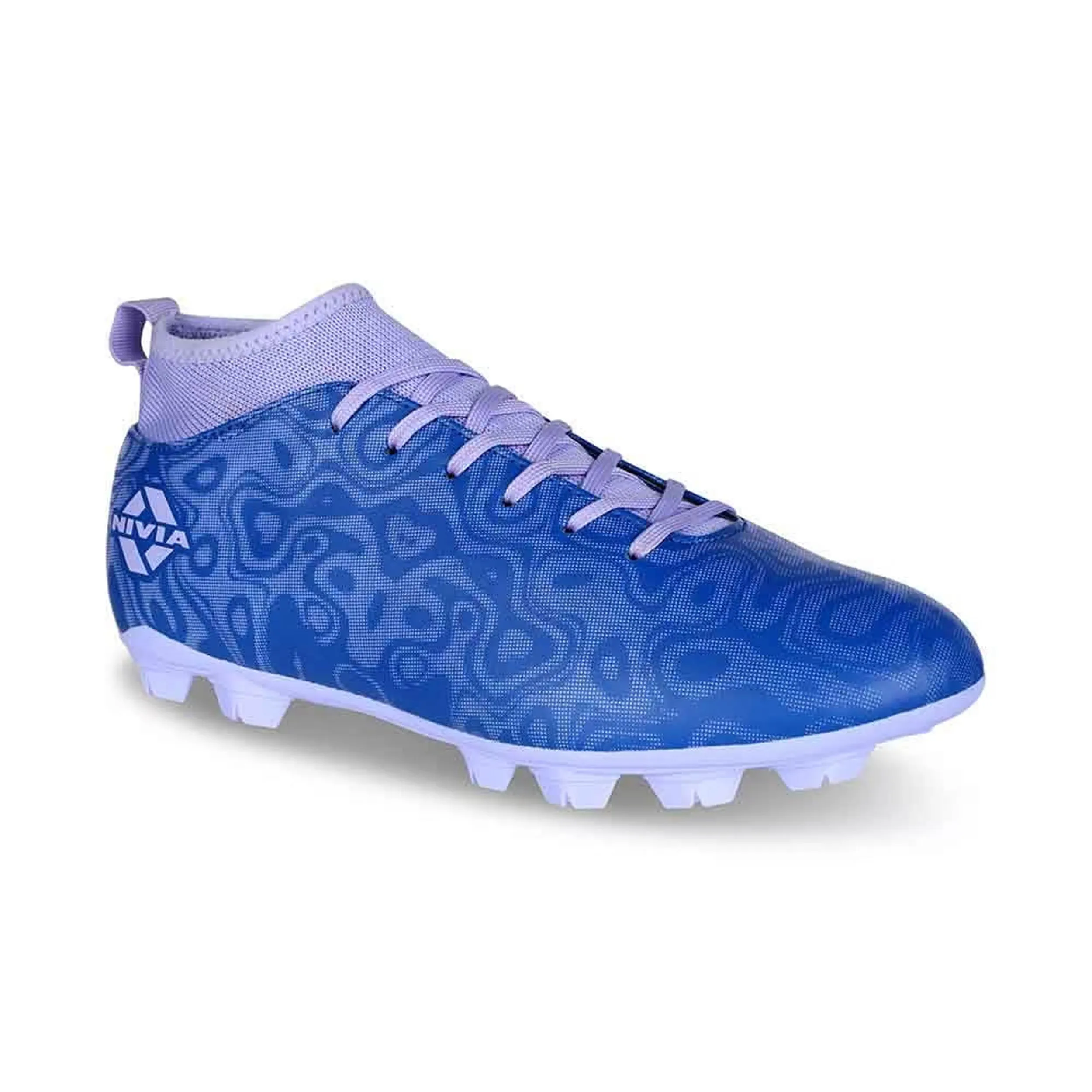 Nivia Carbonite 5.0 Pro Football Stud - Blue