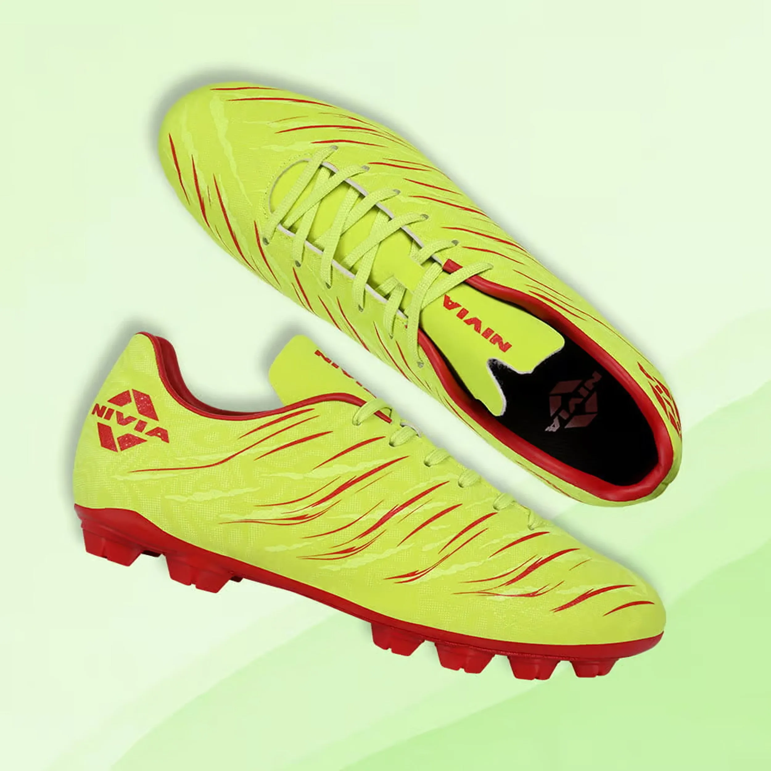 Nivia Carbonite 6.0 Football Stud - Yellow