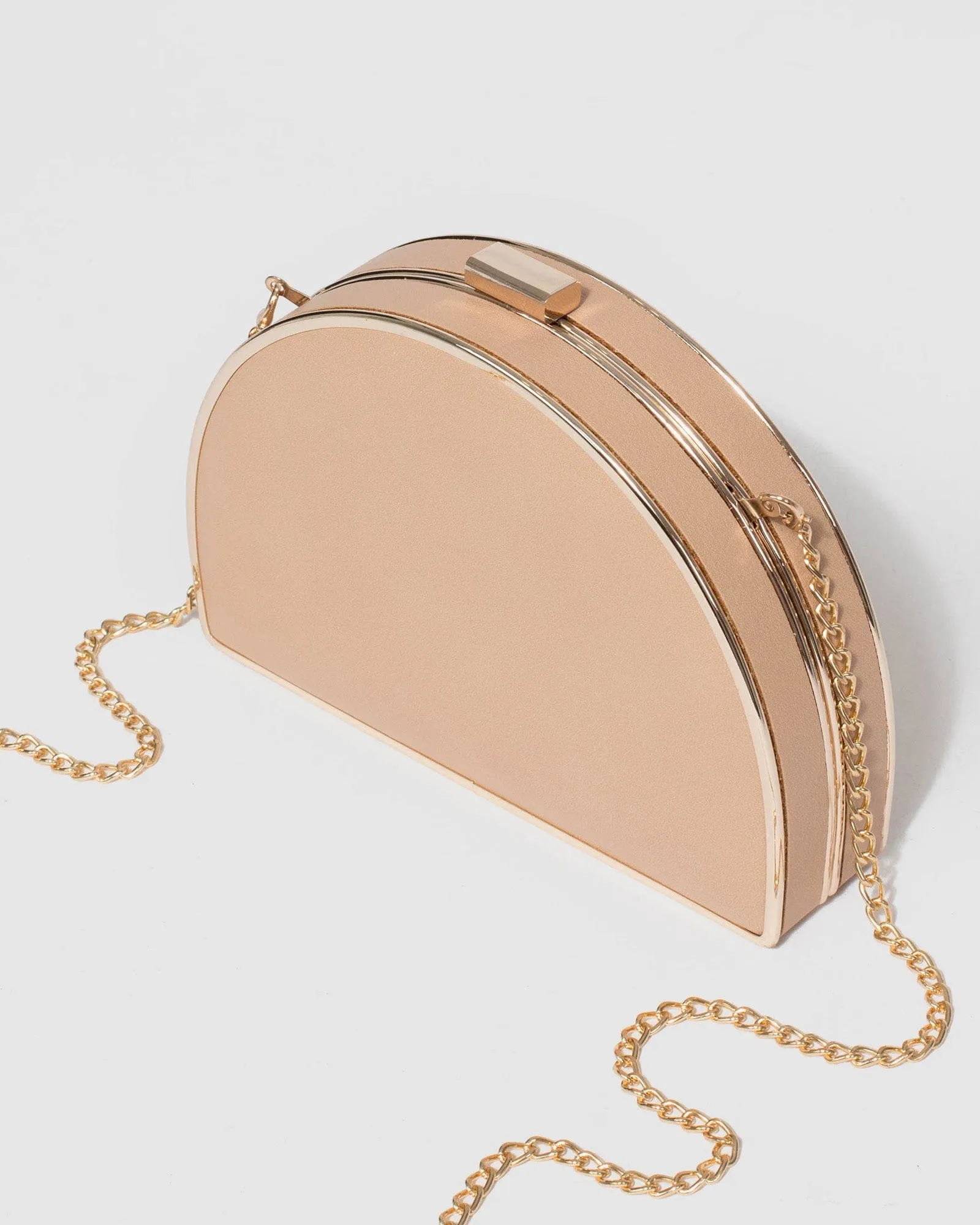 Nude Elena Clutch Bag
