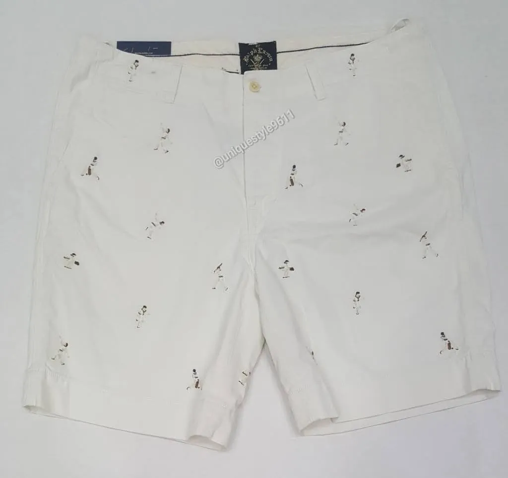 Nwt Polo Ralph Lauren Allover Embroidered Cricket Shorts