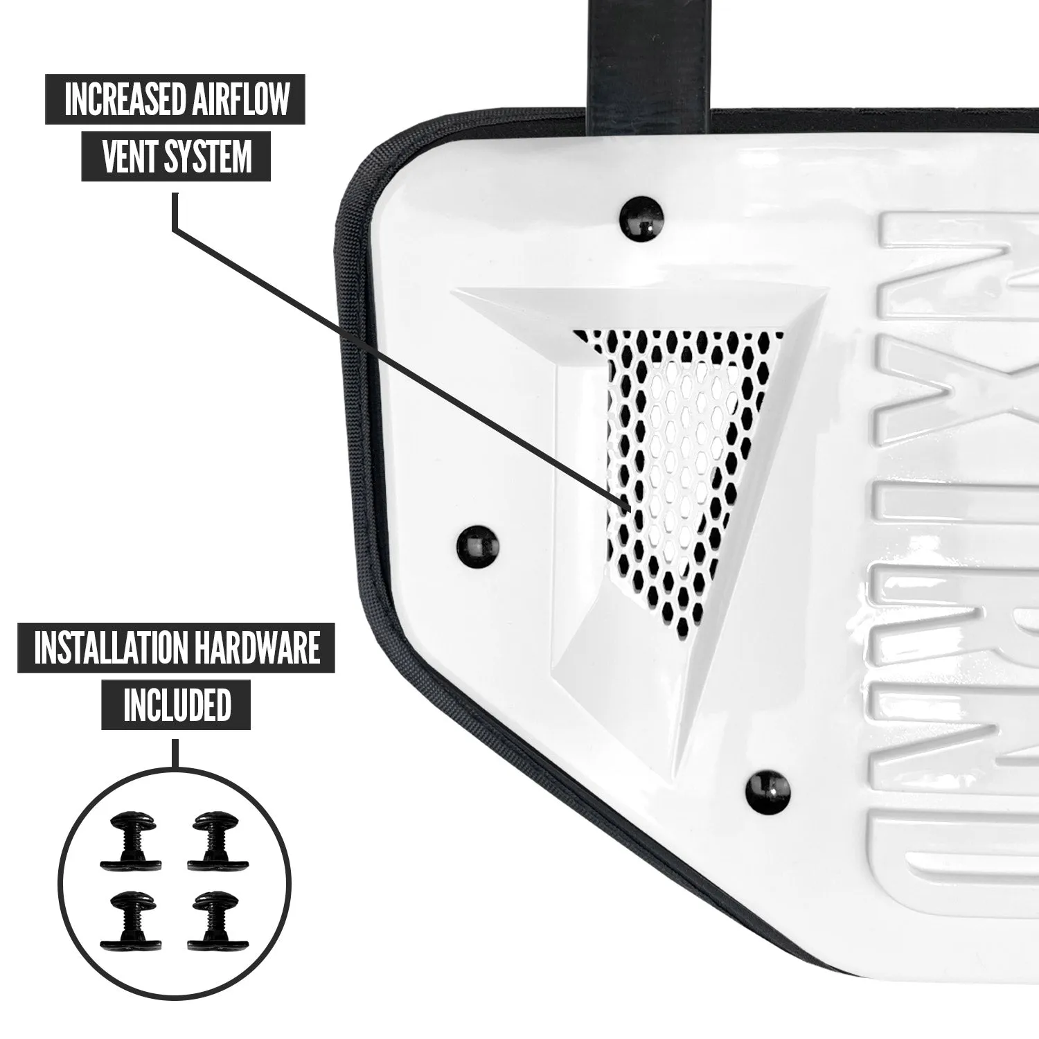 NXTRND B-PLATE Football Back Plate White