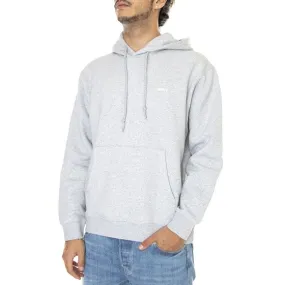 Obey Mens Established Works Bold Hooded Fleece Ash Grey Sweatshirt