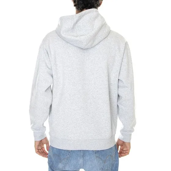 Obey Mens Established Works Bold Hooded Fleece Ash Grey Sweatshirt