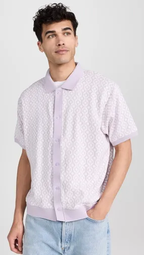 Obey   Testament Button Up Knit Polo 