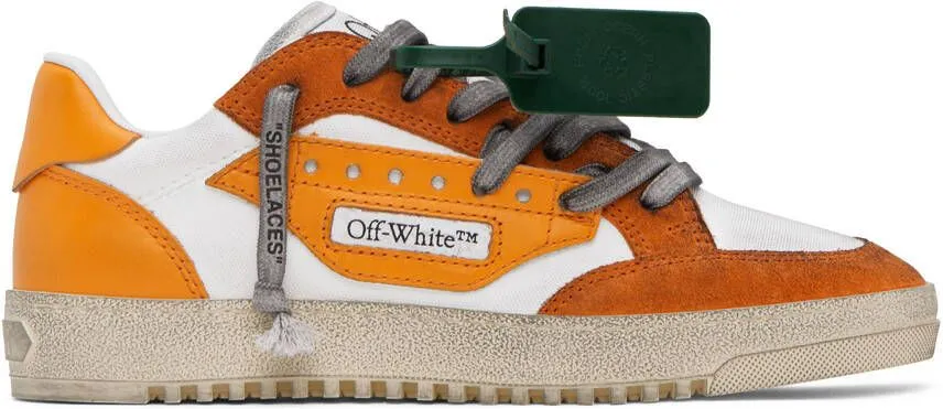 Off-White Orange & White 5.0 Sneakers