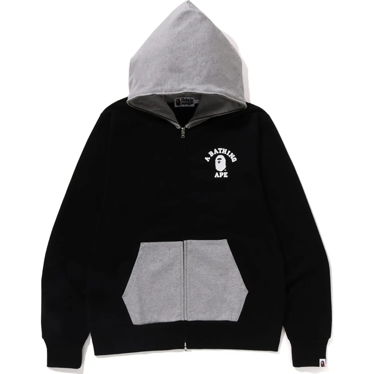 ONE POINT COLLEGE FULL ZIP HOODIE MENS