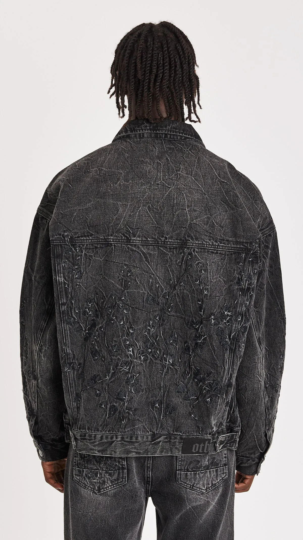 ONLY THE BLIND - FLORAL NIGHT DENIM JACKET