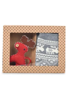 Ornament Thermal Sock Gift Set Slipper