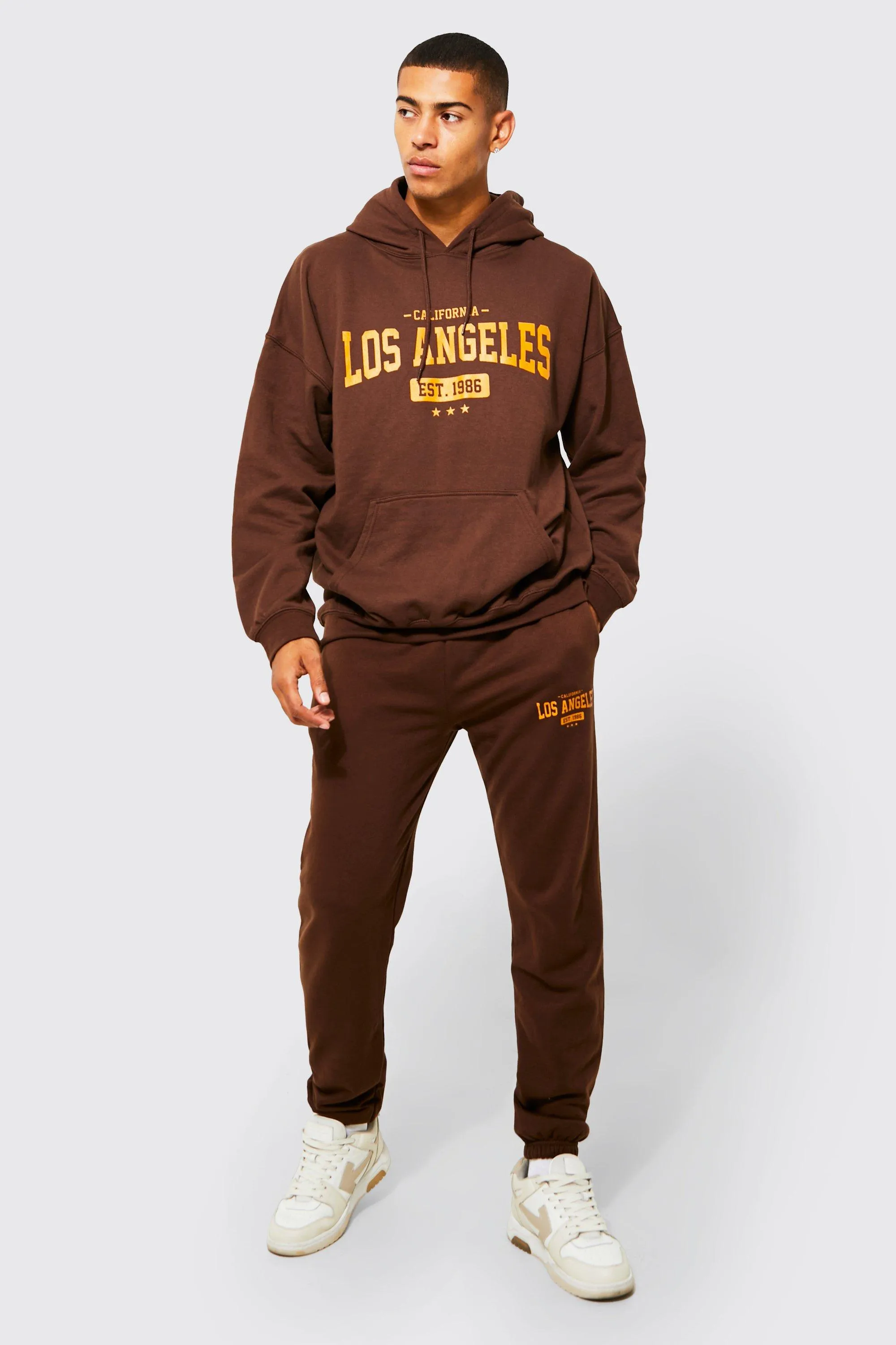 Oversized Los Angeles Hooded Tracksuit