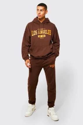 Oversized Los Angeles Hooded Tracksuit