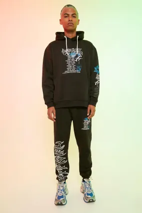 Oversized Official Graphic Hooded Tracksuit