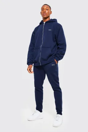 Oversized Original Man Zip Hooded Tracksuit