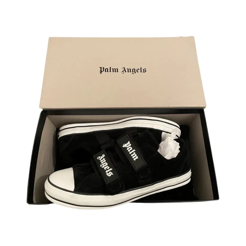 PALM ANGELS LOGO TRAINERS - BLACK