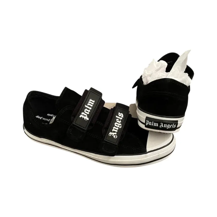 PALM ANGELS LOGO TRAINERS - BLACK