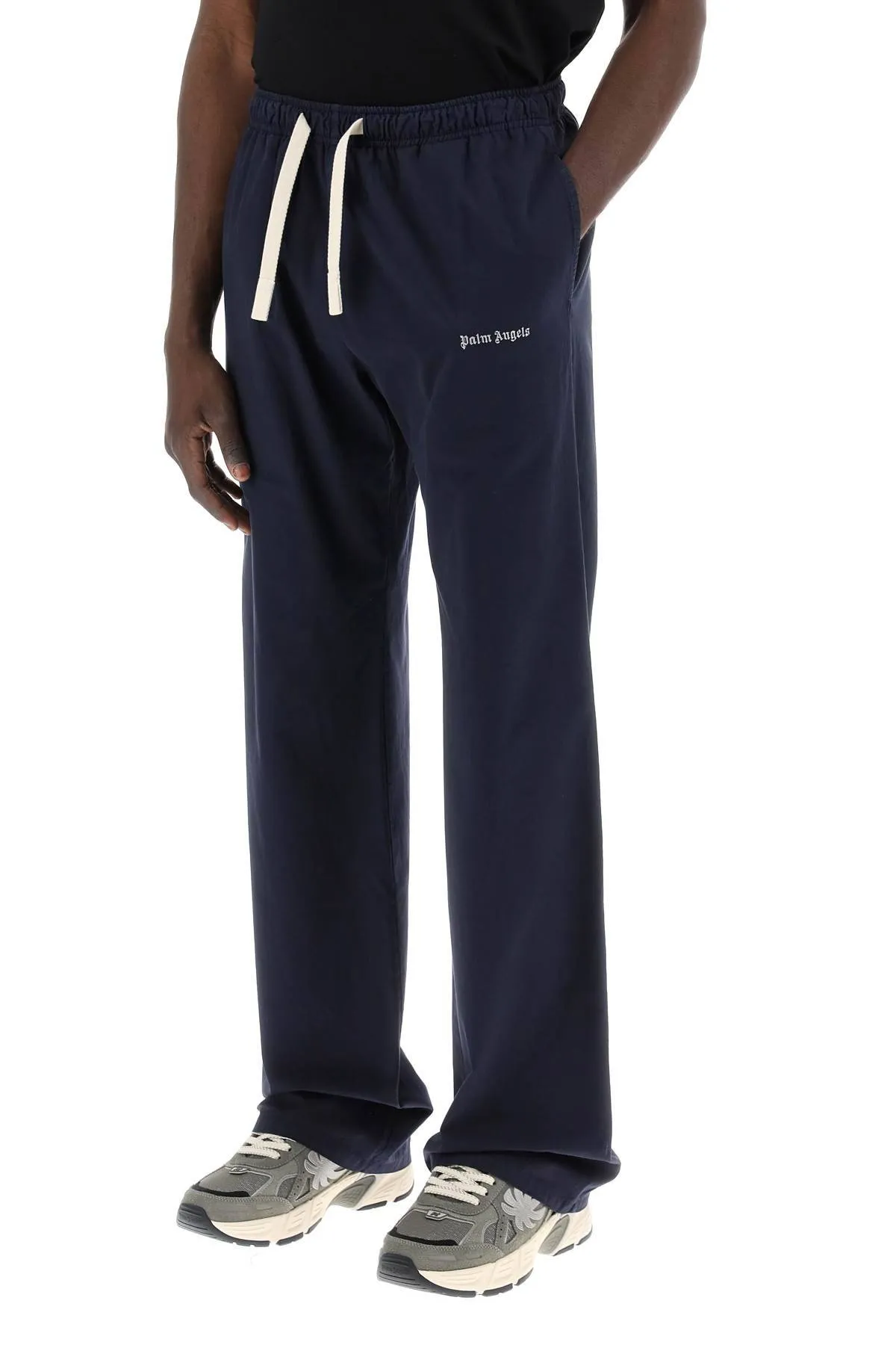 Palm Angels    Palm Angels Cotton Gabardine Travel Joggers