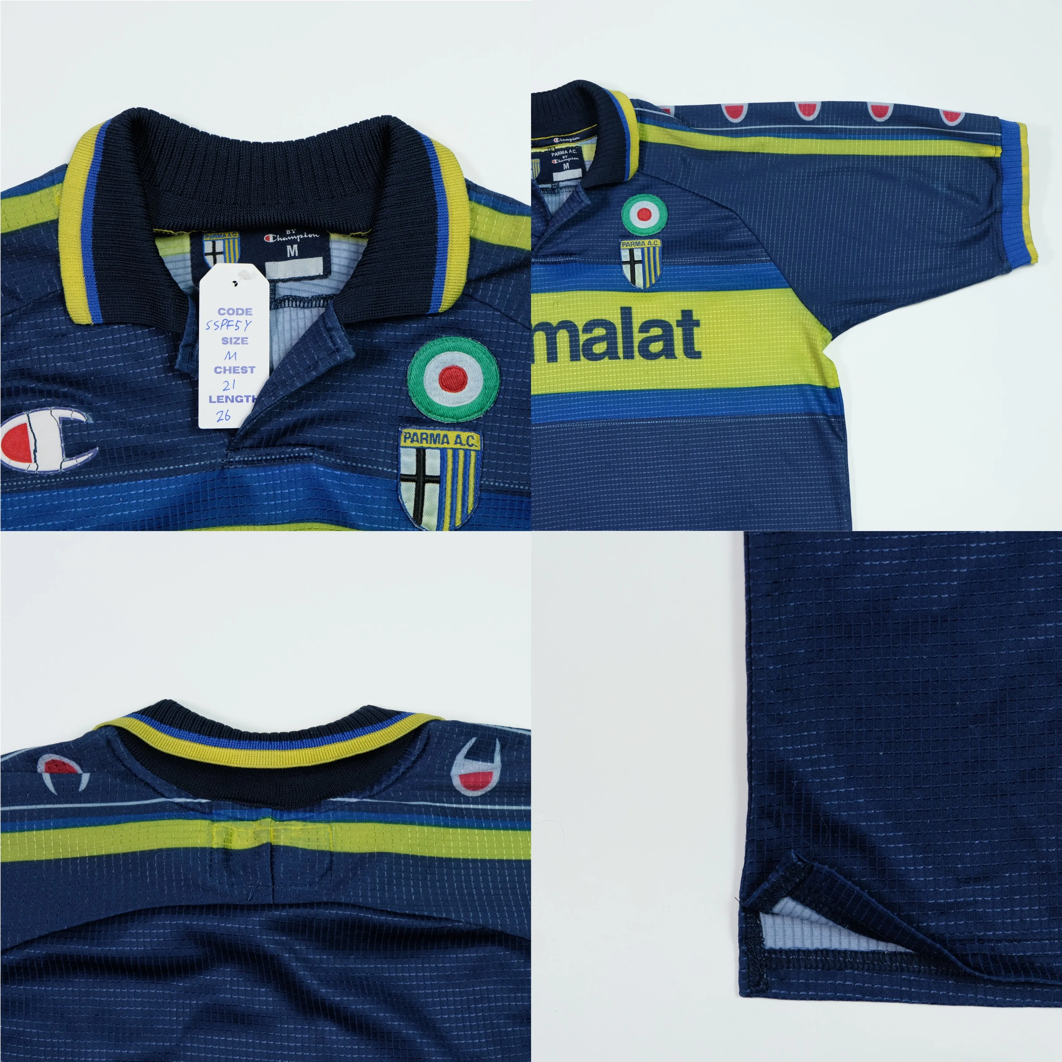 Parma AC Italy 1999/2000 Original Champion Away Football Shirt Medium