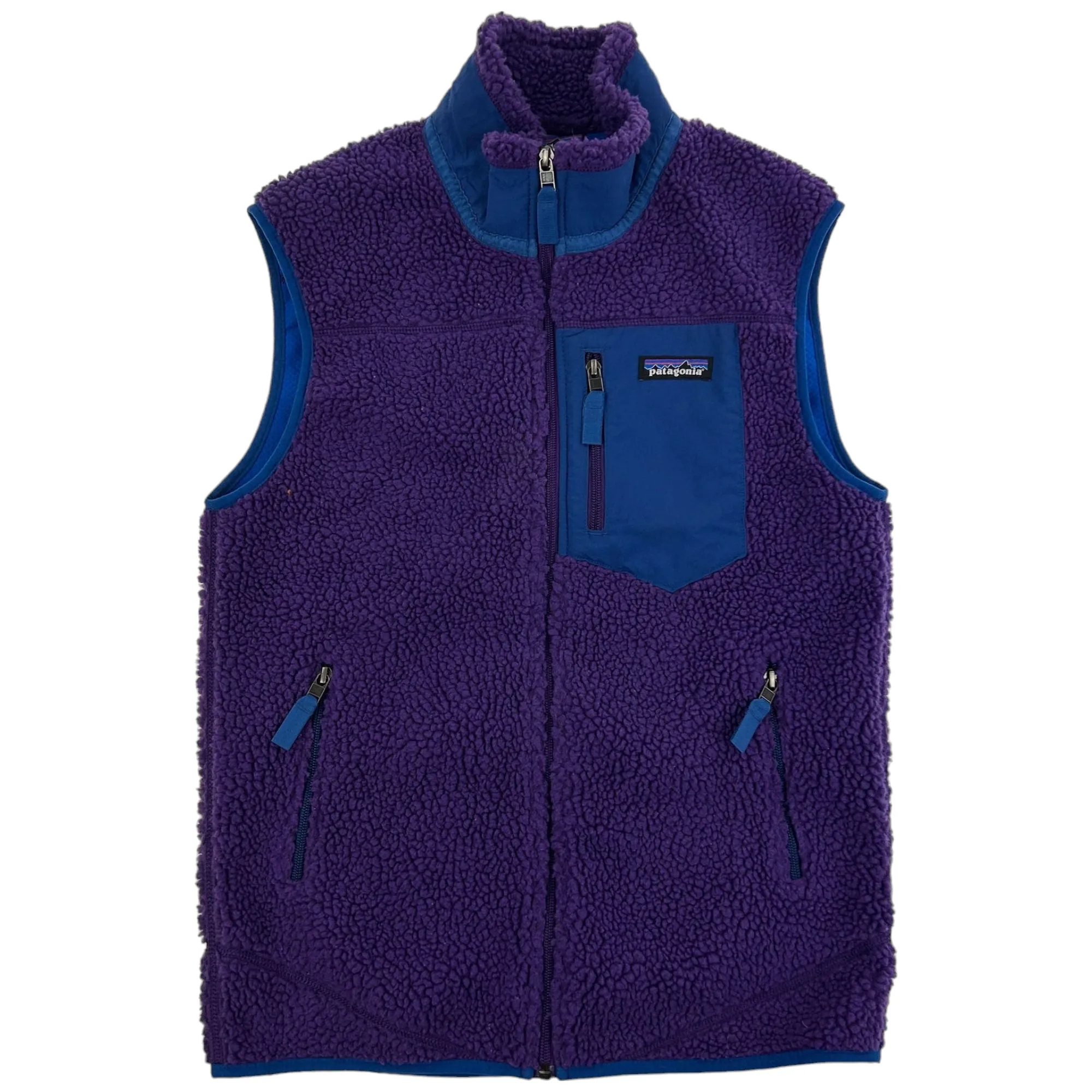 Patagonia Fleece Mixed Vest Size S Polyester | Second Wave Vintage