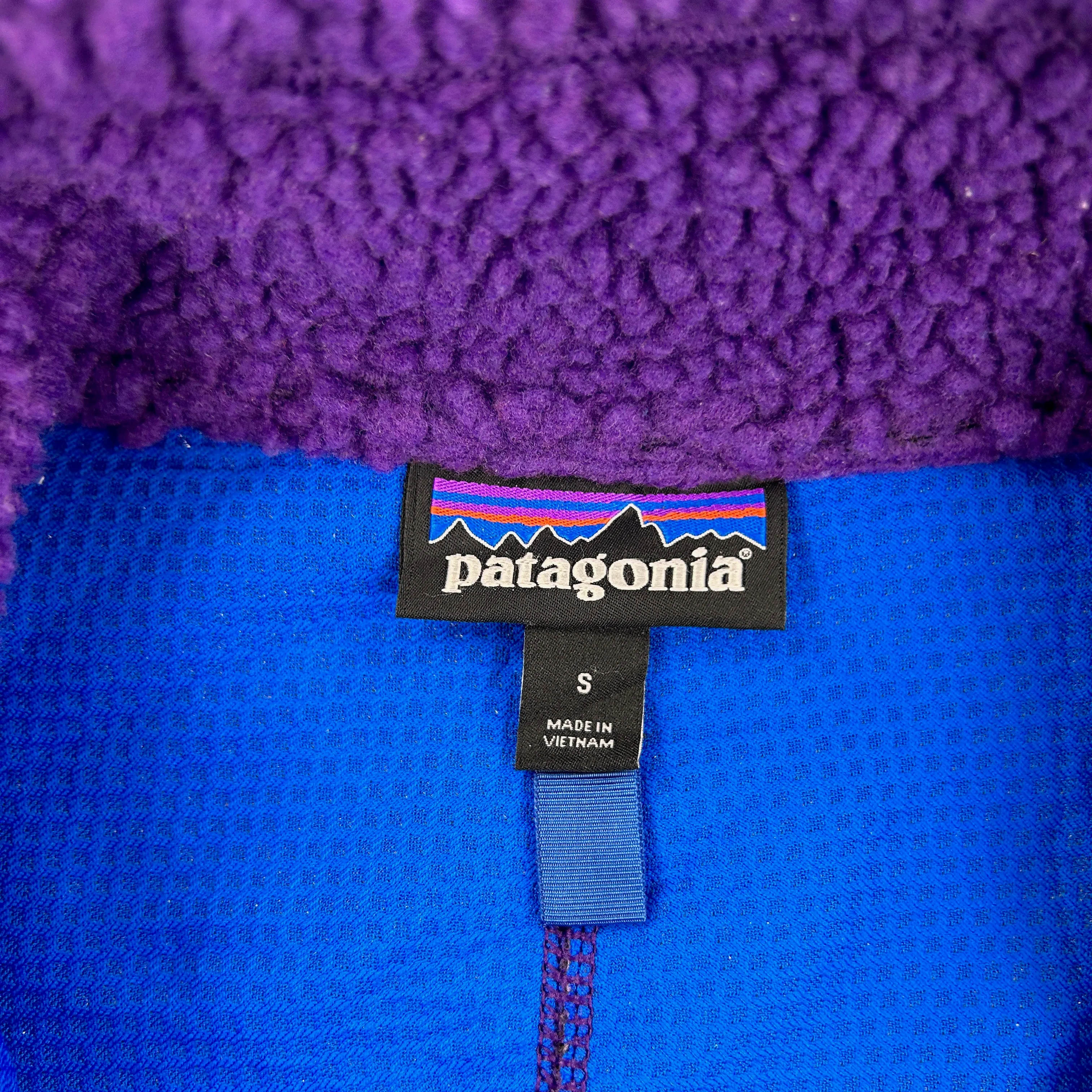 Patagonia Fleece Mixed Vest Size S Polyester | Second Wave Vintage