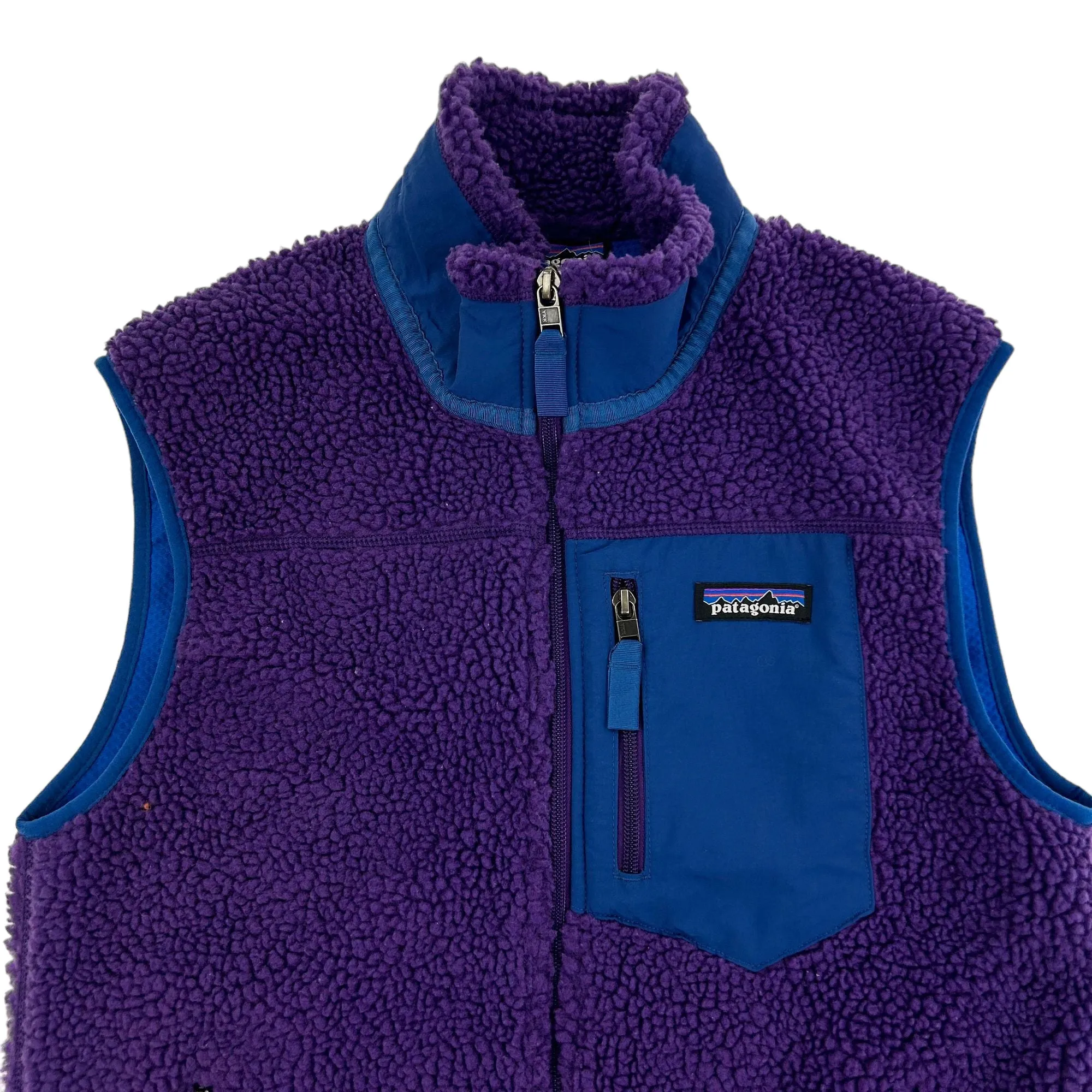 Patagonia Fleece Mixed Vest Size S Polyester | Second Wave Vintage