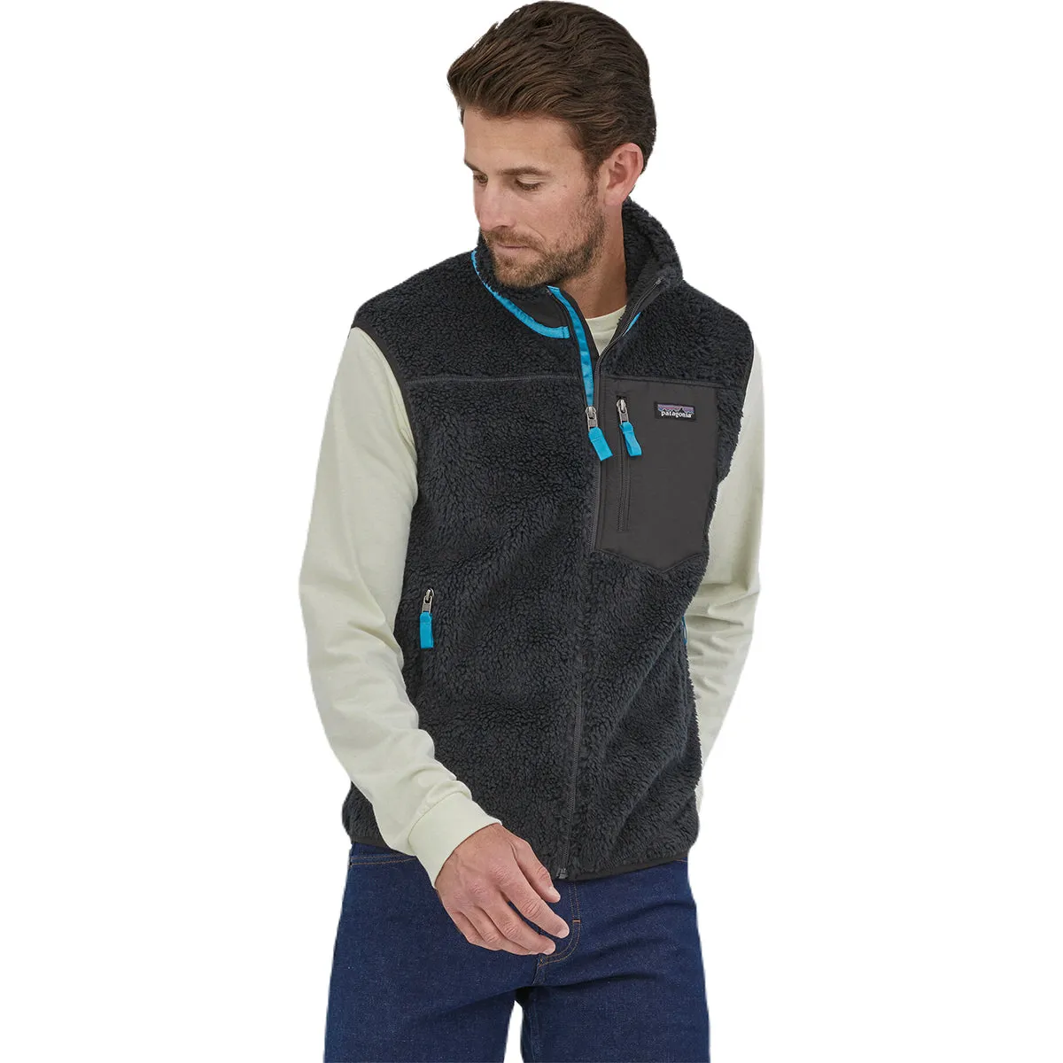 Patagonia Men's Pitch Blue Classic Retro-X Fleece Vest