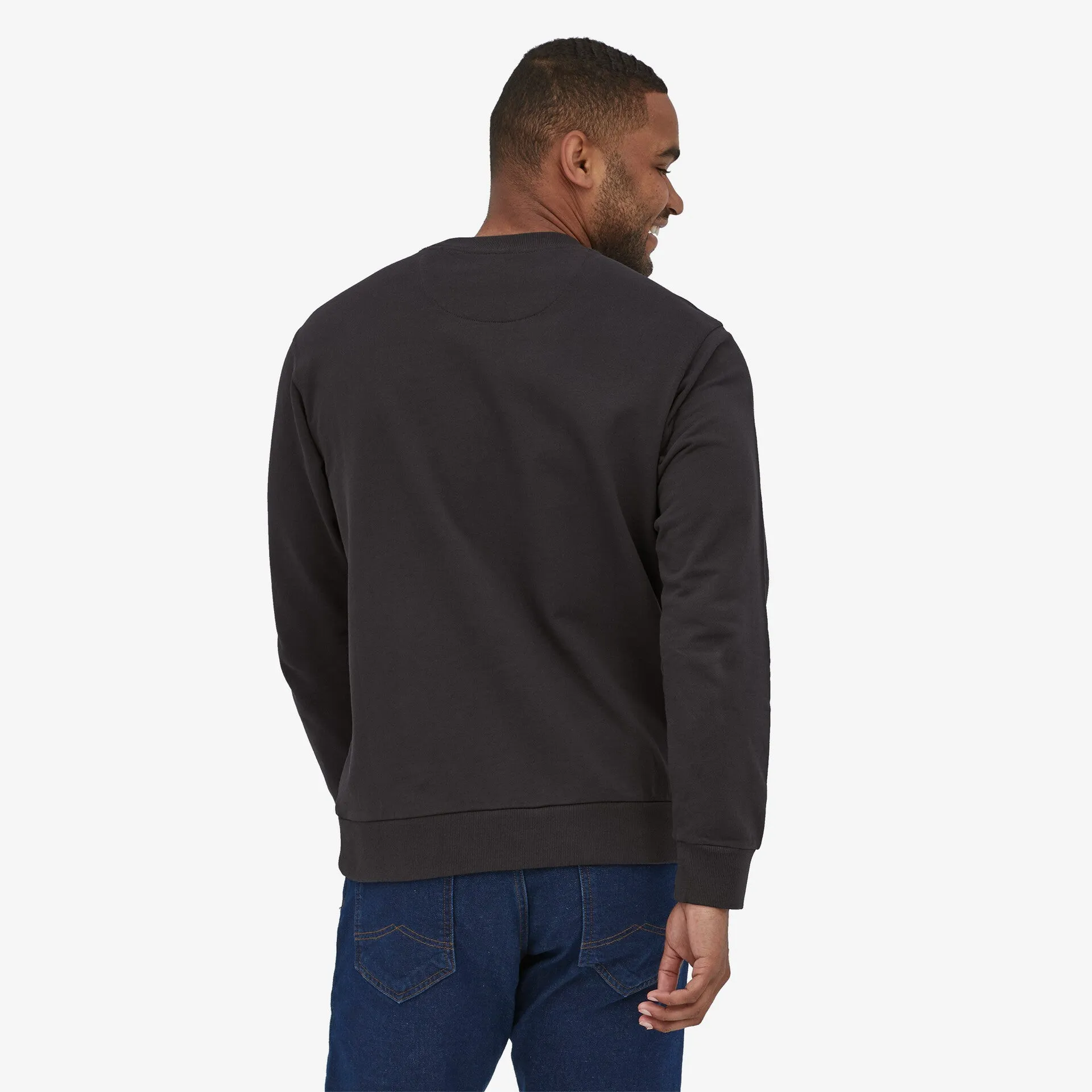 Patagonia Regenerative Organic Certified Cotton Crewneck Sweatshirt - Ink Black