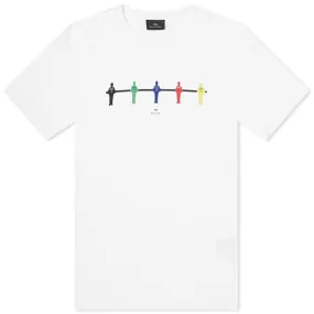 Paul Smith Table Football TeeWhite & Blue