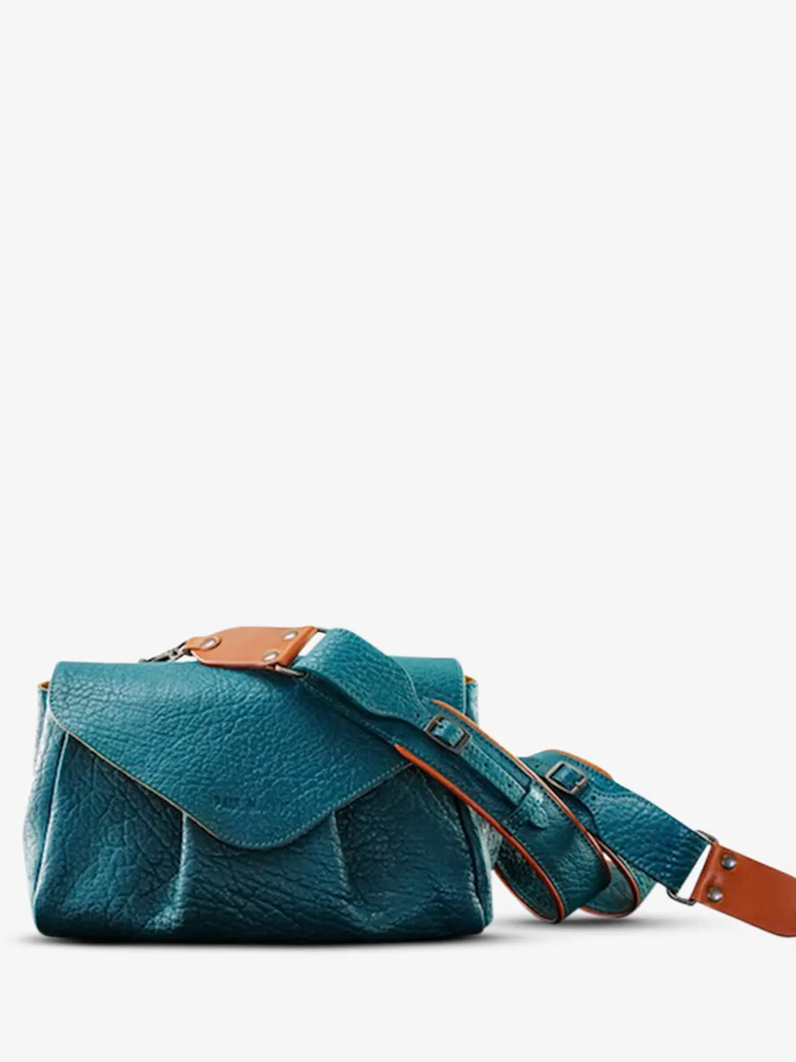 paulmarius leather shoulder bag Blue - Suzon M Pool Blue | PAUL MARIUS