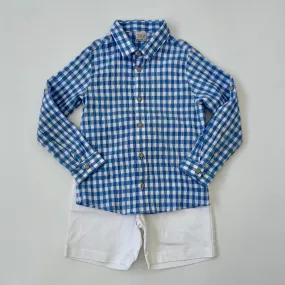 Paz Rodriguez Check Shirt And Shorts Set: 6 Years