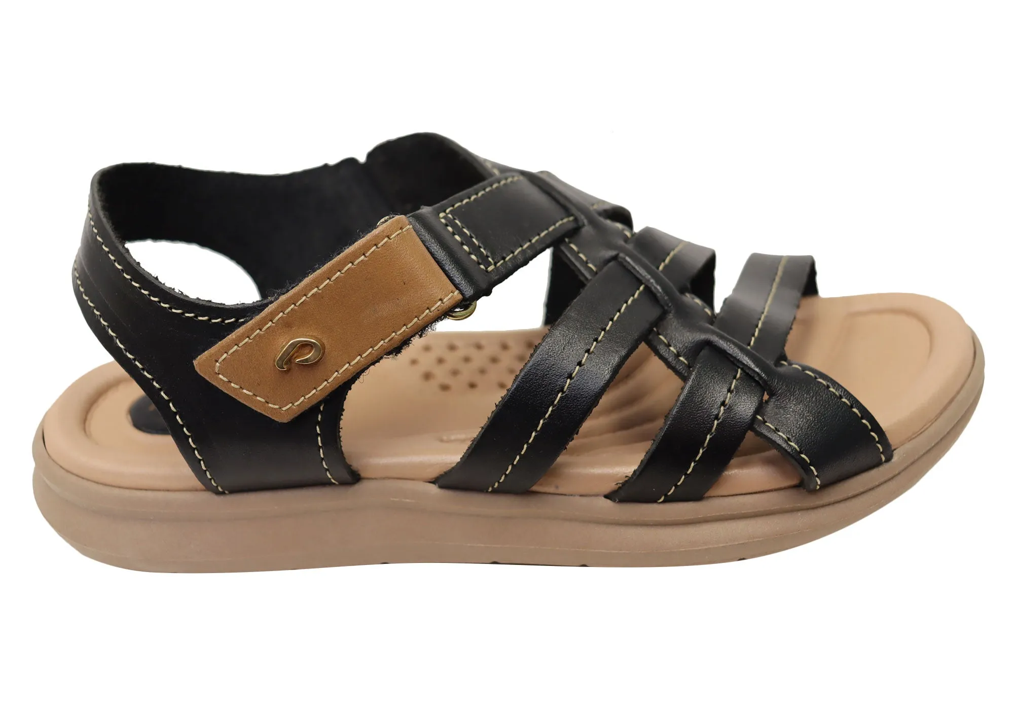 Pegada Gayle Womens Comfortable Leather Sandals Made In Brazil