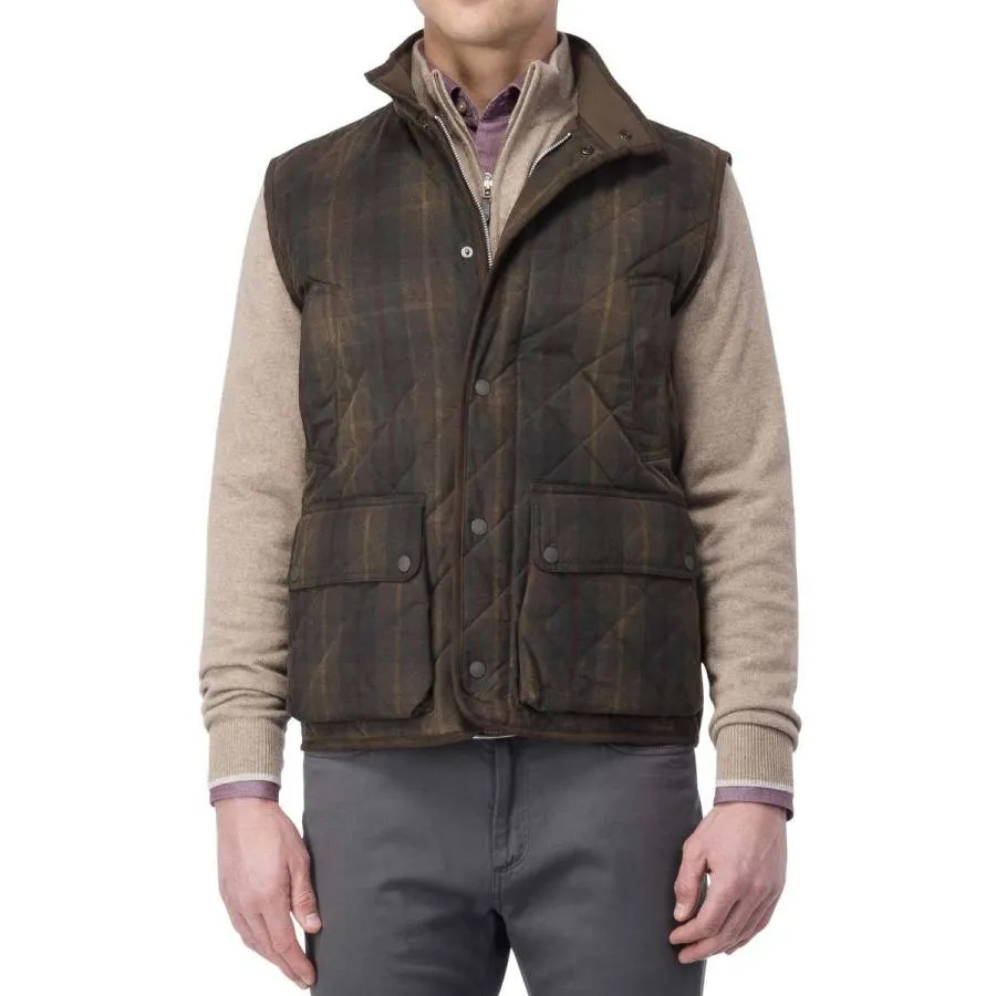 Peter Millar Enfield Quilted Waxed Cotton Vest